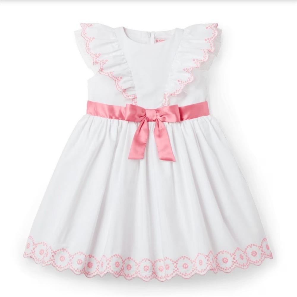 American girl dress, white and pink. Limited holiday collection.